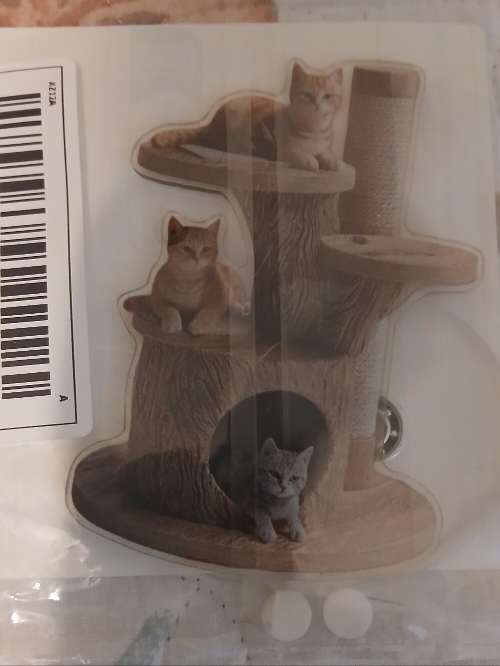 Cute Minature 3D Print Flat Cat Tree House